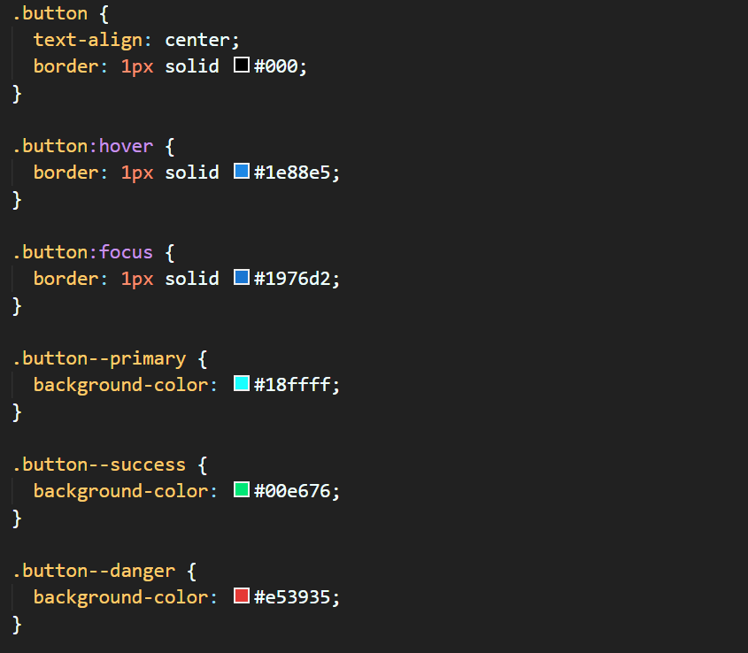 遵循 BEM( Block Element Modifier )架构的 CSS 代码