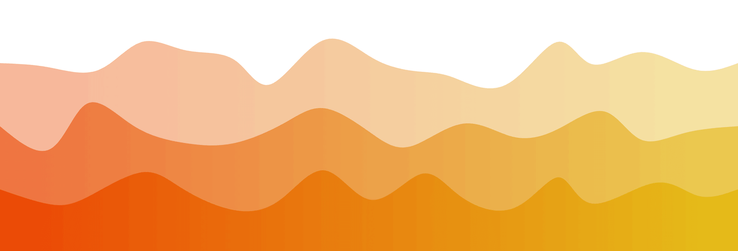 3 层渐变波浪，颜色明亮，密度适中