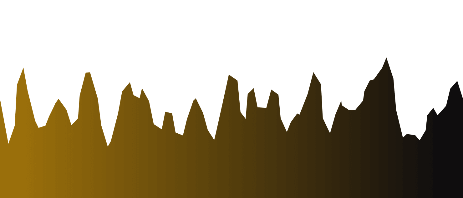 折线型波浪图，渐变色