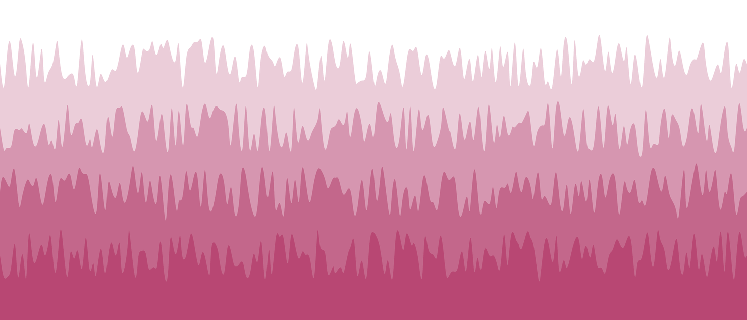 4 层纯色波浪图，高密度波浪图