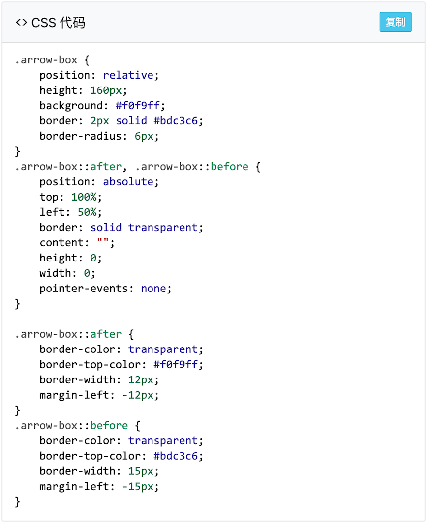 CSS 代码生成结果